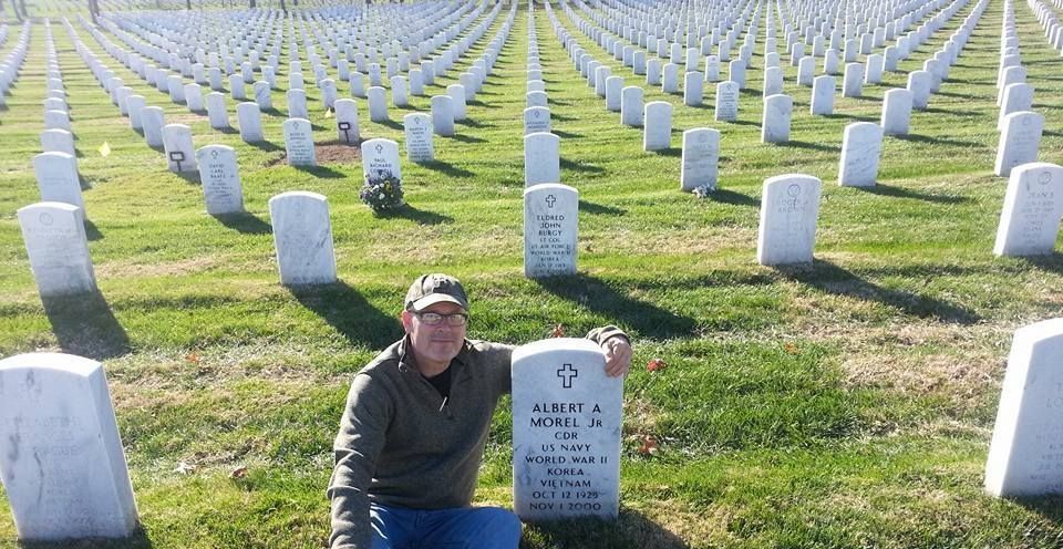 Al Morel recently at Arlington National Cemetery