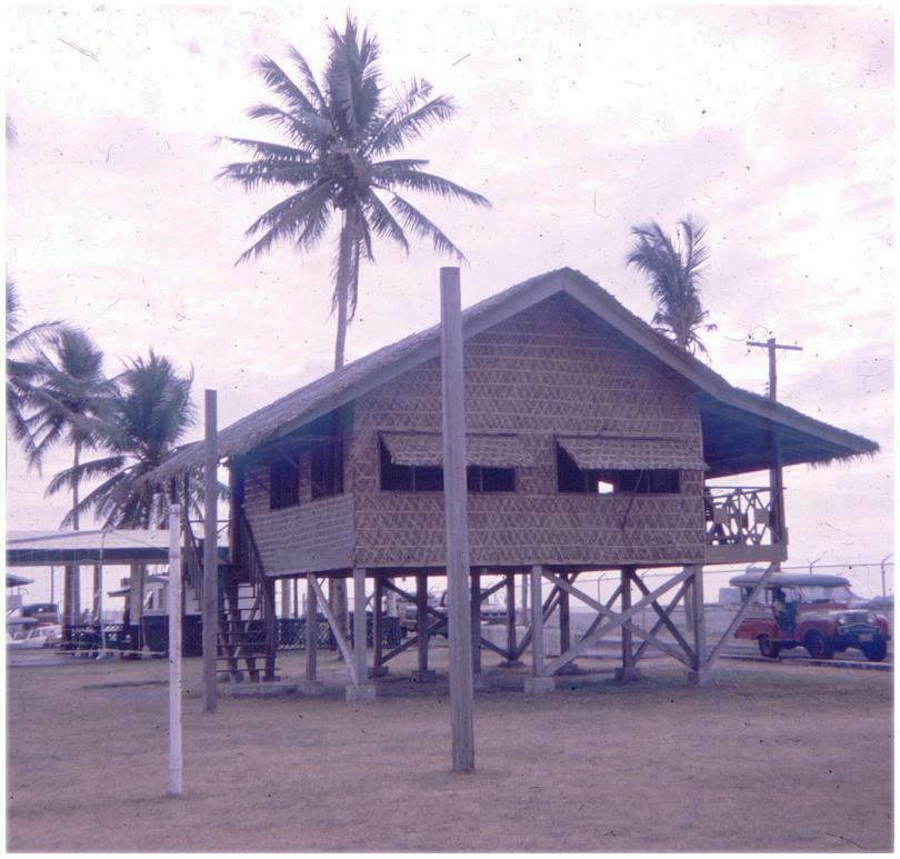 The nipa hut by the beach (Photo found online. Photo taken by Pete Parpan, March 1968.)