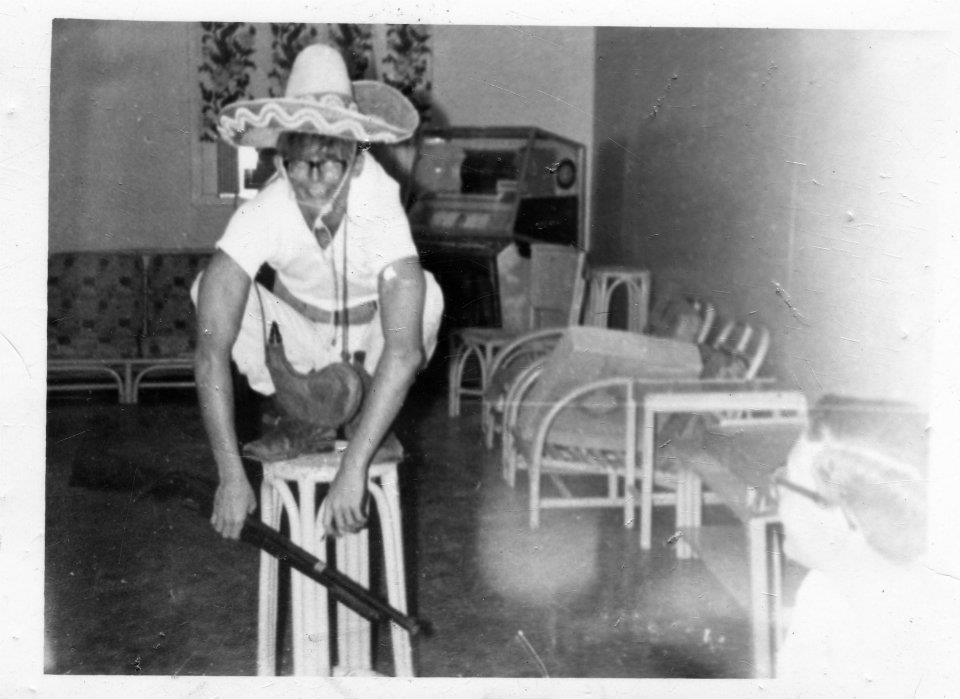 The San Miguel teen club. Basically it was just this room. There’s the jukebox in the corner and out of view of this shot is a pingpong table.